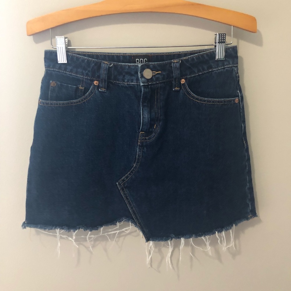 Urban Outfitters BDG asymmetrical jean mini skirt